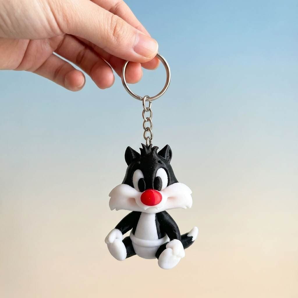 Chaveiro Frajola Fofo Colecionável Lembrancinha Decoração Mochila Bolsa
