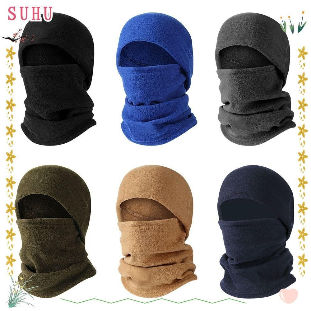 Chapéu Balaclava SUHU , Capa Térmica De Lã Coral Polar Para Cabeça , De Cachecol Esportivo Macio E Quente Inverno Ao Ar