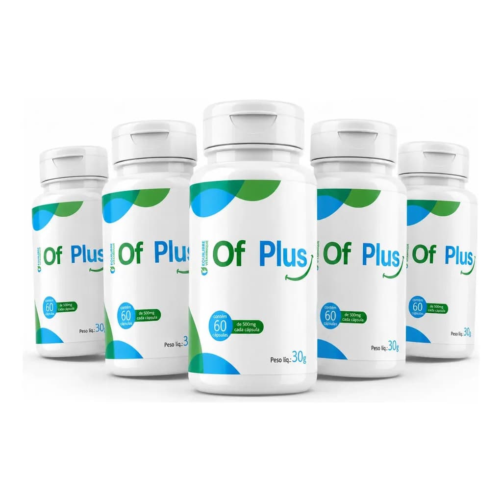 Of Plus 60 Cápsulas 500mg  Suplemento Alimentar Envio Hoje