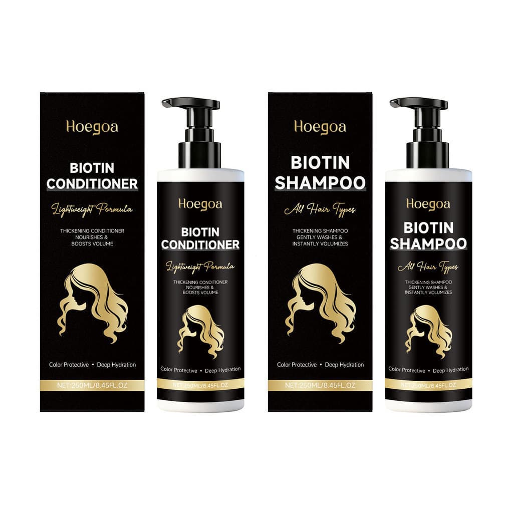 HOEGOA Série de Cuidados Capilares Ricos e Nutritivos, Nutrição Suave do Couro Cabeludo, Cabelos Lisos e Brilhantes, Sér