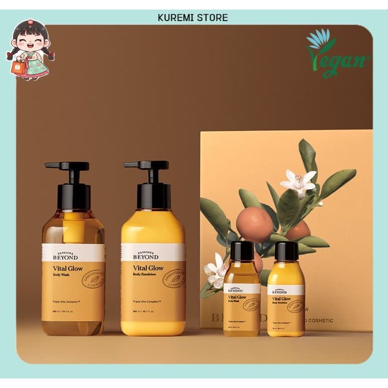 Além Vital Glow Body Duo Set-Lavagem Hidratante + Emulsão Nutritiva Com Niacinamida E Esqualano