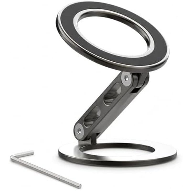 Suporte de telefone com anel magnético duplo, suporte magnético para telefone compatível com iPhone 16 15 14 13 12 Pro M