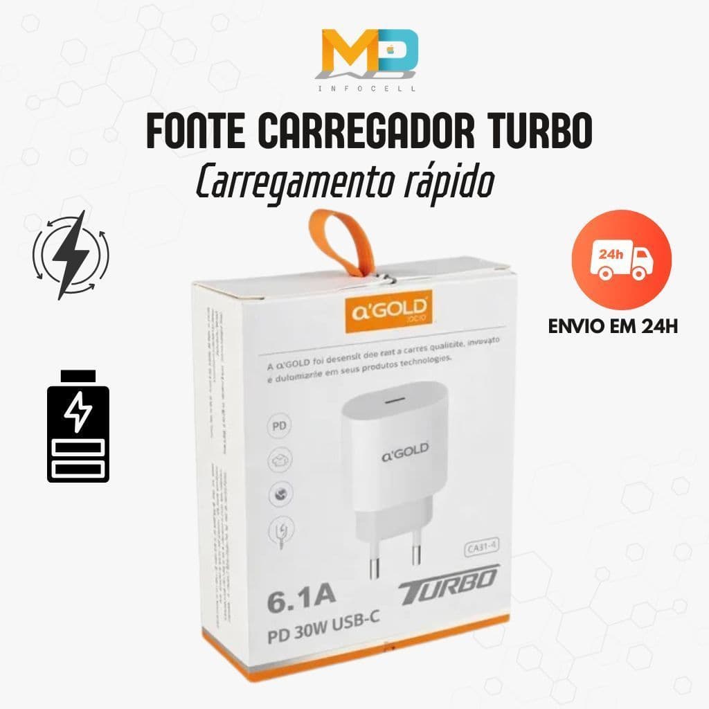 Fonte carregador Original TipoC  A´Gold