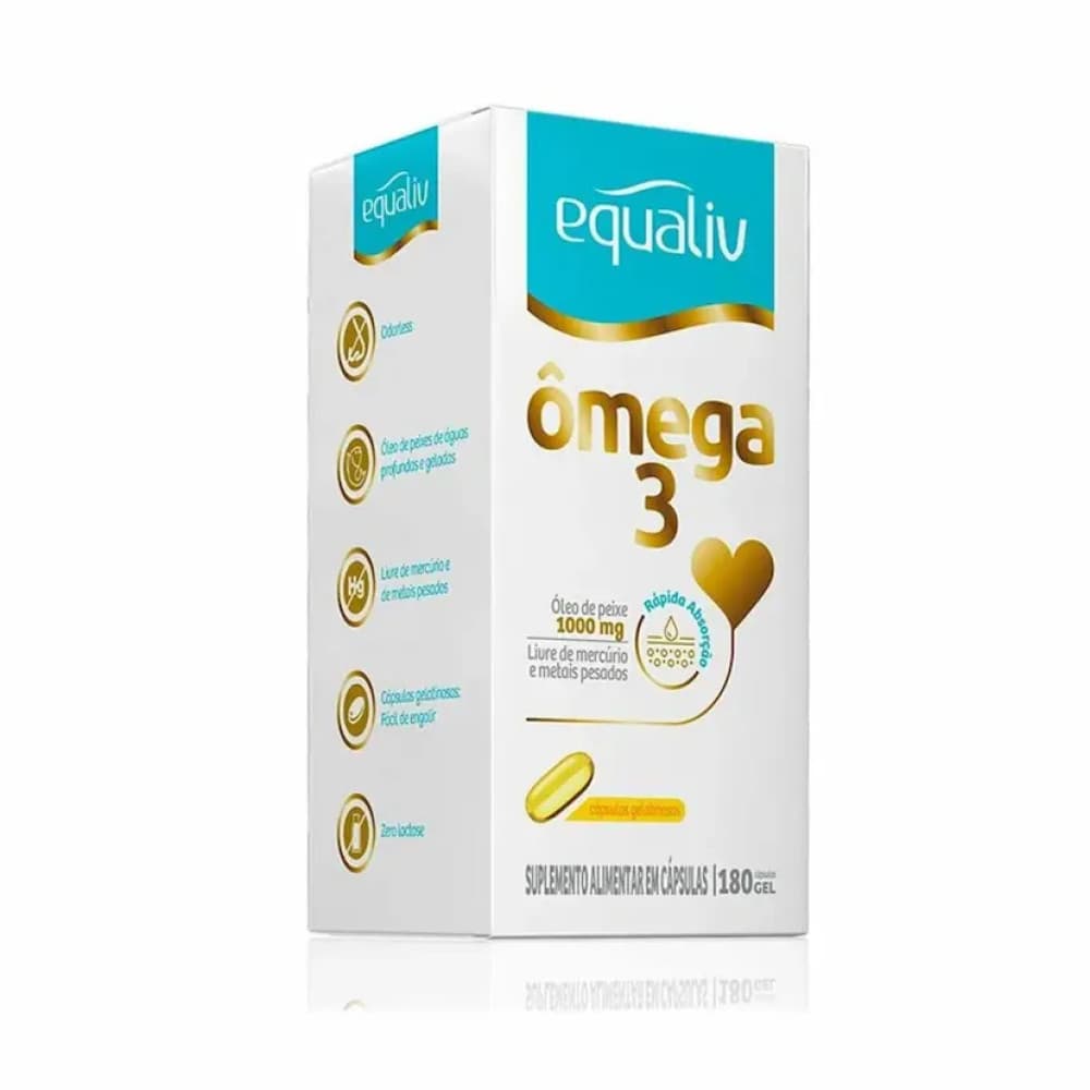 Ômega 3 1000mg 180 Cápsulas Gel Equaliv
