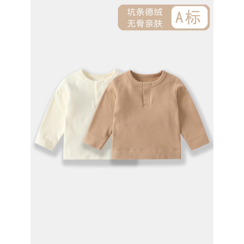 Bebê alemão veludo roupa interior térmica bebê outono inverno topos de uma peça recém-nascido engrossado roupas de outon