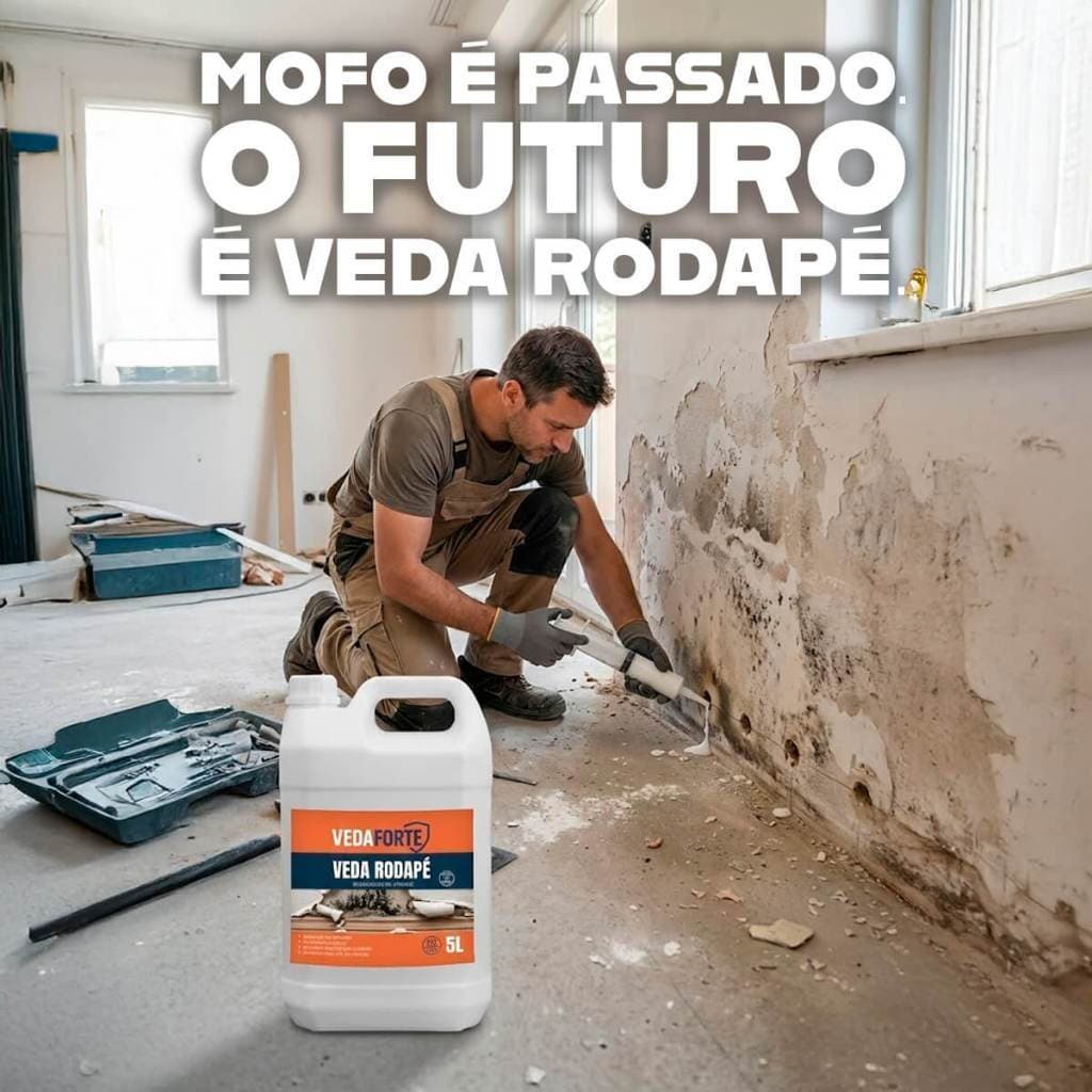 Veda Rodape Barreira Quimica Contra Umidade