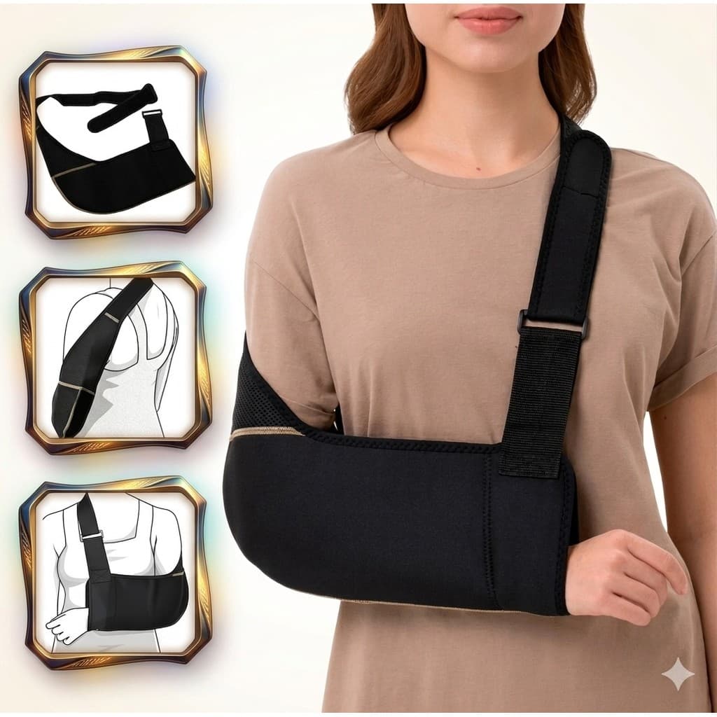 Tipoia Anatômica Com Alça Regulável – Suporte Seguro Para o Braço 70X35CM P.HQ