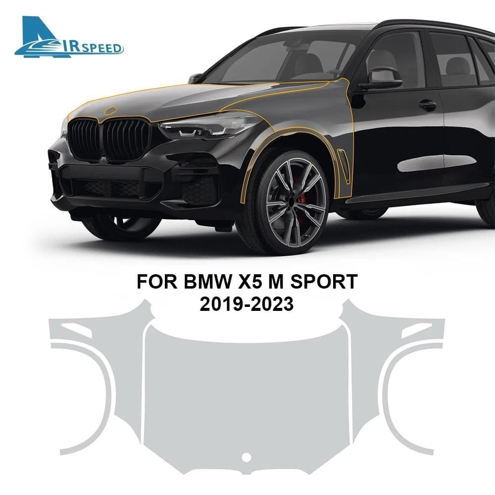 Para BMW X5 M Esporte 2019-2023 TPU Tira De Proteção Anti-Colisão Porta Do Motor Carro Fender Traseiro Corpo Adesivo Gua