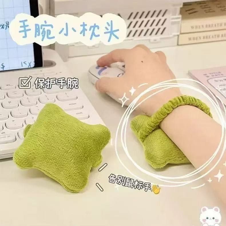 Suporte criativo para o pulso, almofada macia para o pulso do mouse, ferramenta anti-fadiga e anti-abrasão para traba