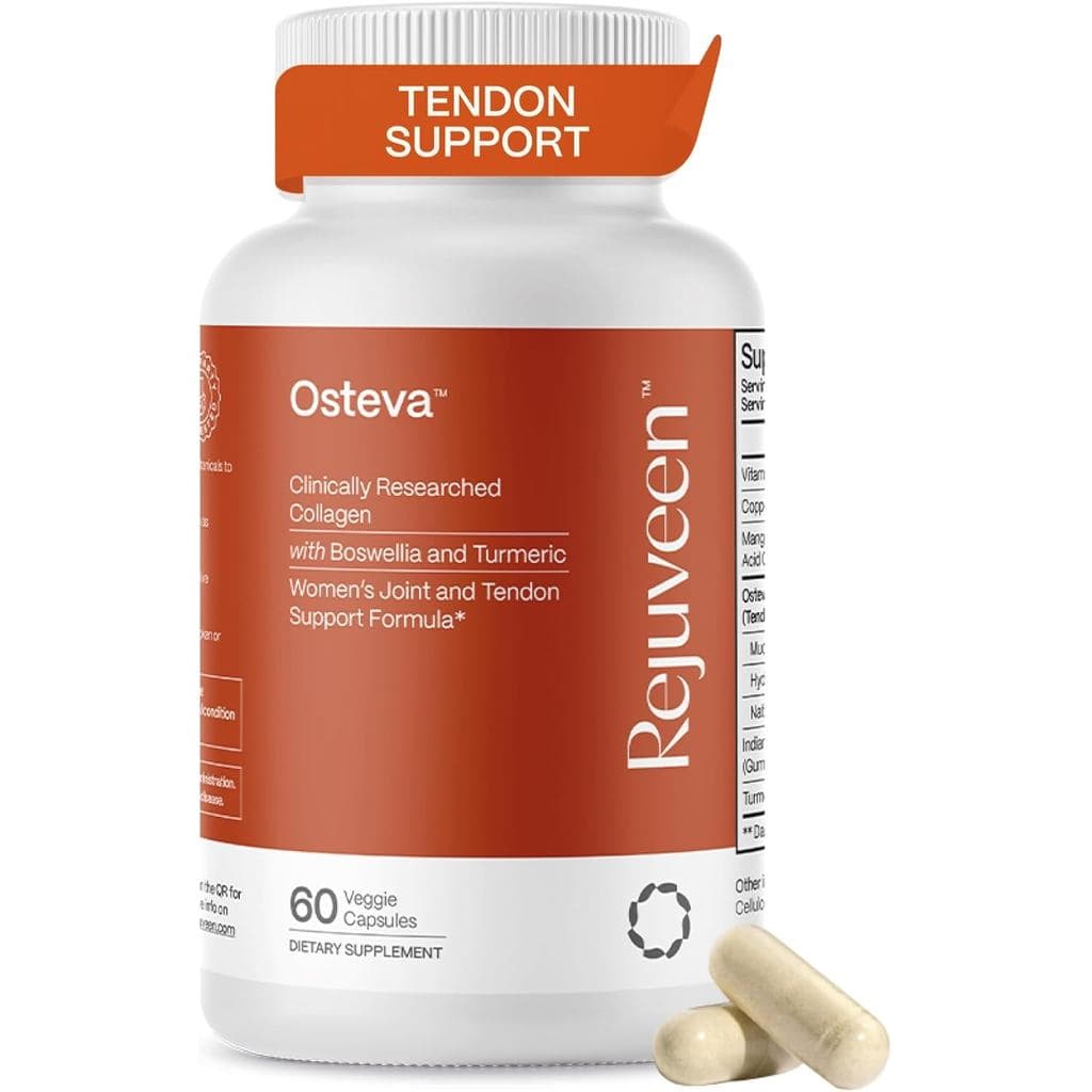 Suplemento Osteva para Suporte das Articulações para Mulheres |   Colágeno, Cúrcuma, Boswellia |   para Cartilagem e Ten