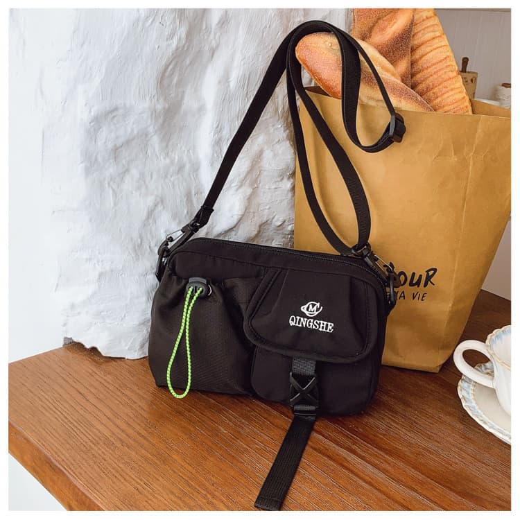 Estilo geral esportes pequeno quadrado saco feminino saco do mensageiro do telefone móvel bolsa de ombro masculino Multi