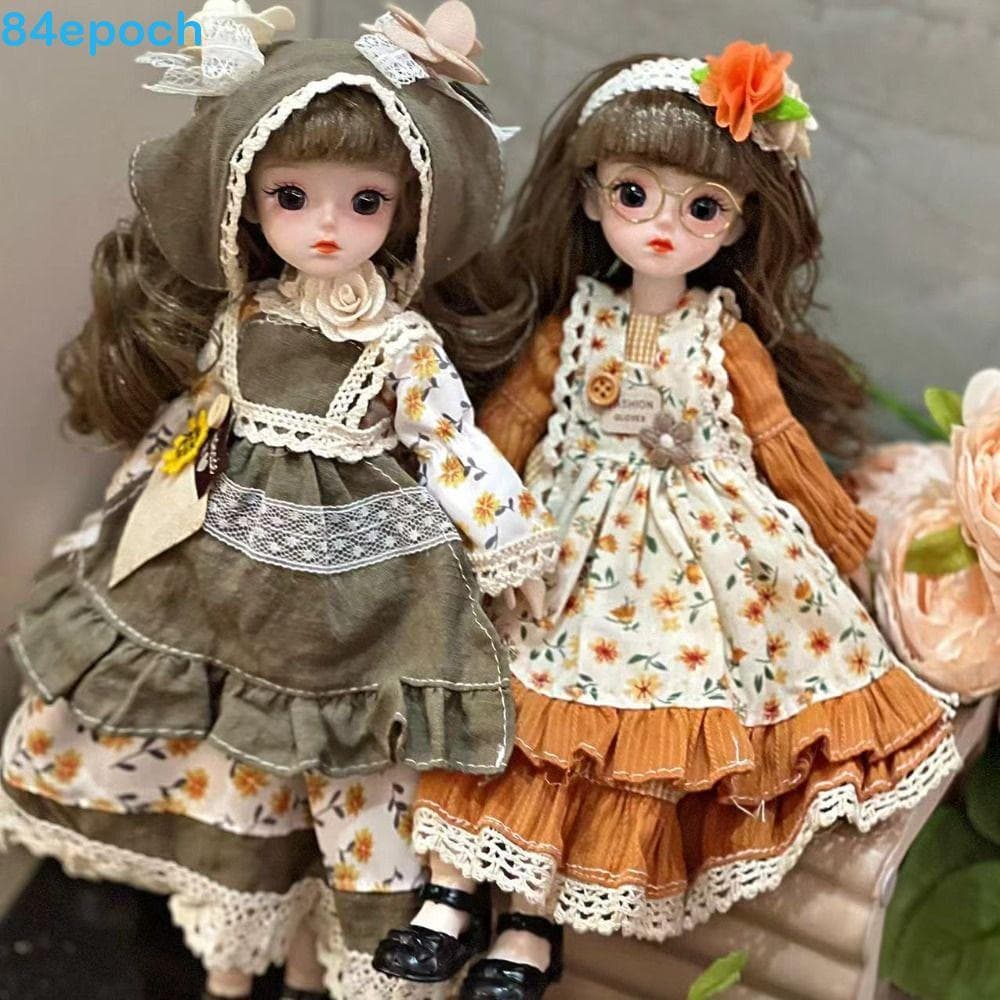 BREPOCH Princesa Vestir Bonecas Bjd , Cabelo Longo Olhos Atraentes Boneca De 30 Cm Com Roupas , 1/6 SD