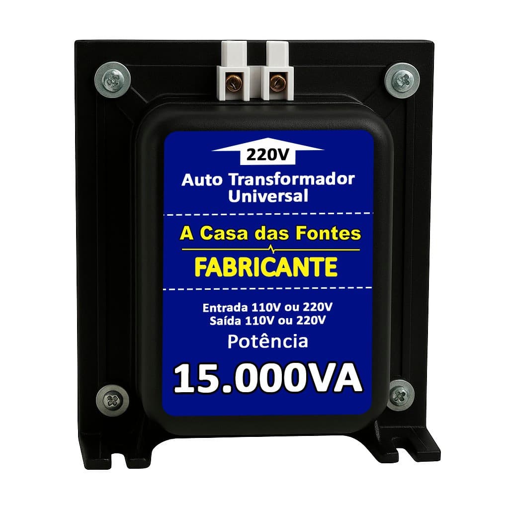 Auto Transformador 15.000va A Casa das Fontes ar condicionado de 9,12,18,24000 BTUS e aparelhos eletro eletronicos