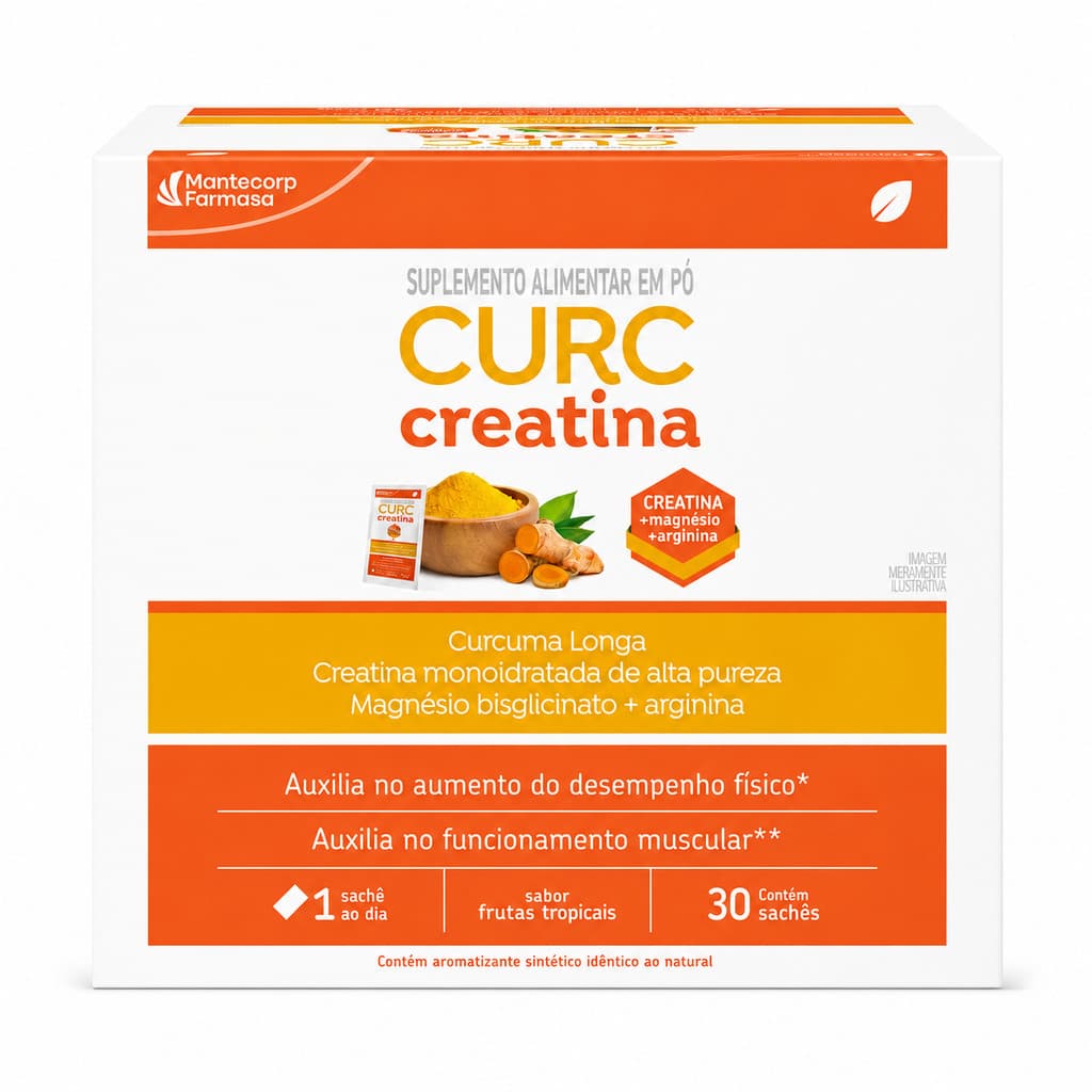 Curc Creatina 30 sachês Suplemento Alimentar em Pó