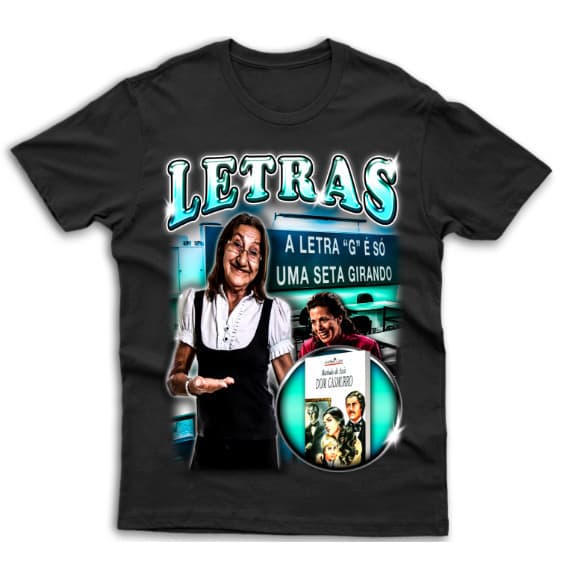 Camiseta Camisa Estampada Faculdade Curso Meme "Letras"