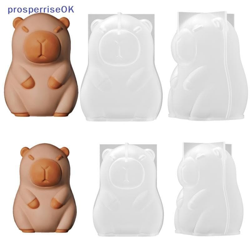 Molde 3D de Capivara, Molde de Silicone para Bolo Mousse 3D, Vela de Animal Especial para Sorvete