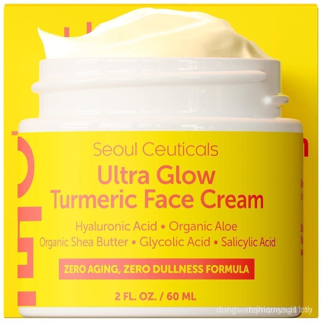 SeoulCeuticals Korean Care Turmeric – Hidratante Facial para Pele Opaca e Seca - Cuidados com a Pele Coreanos K Beauty p