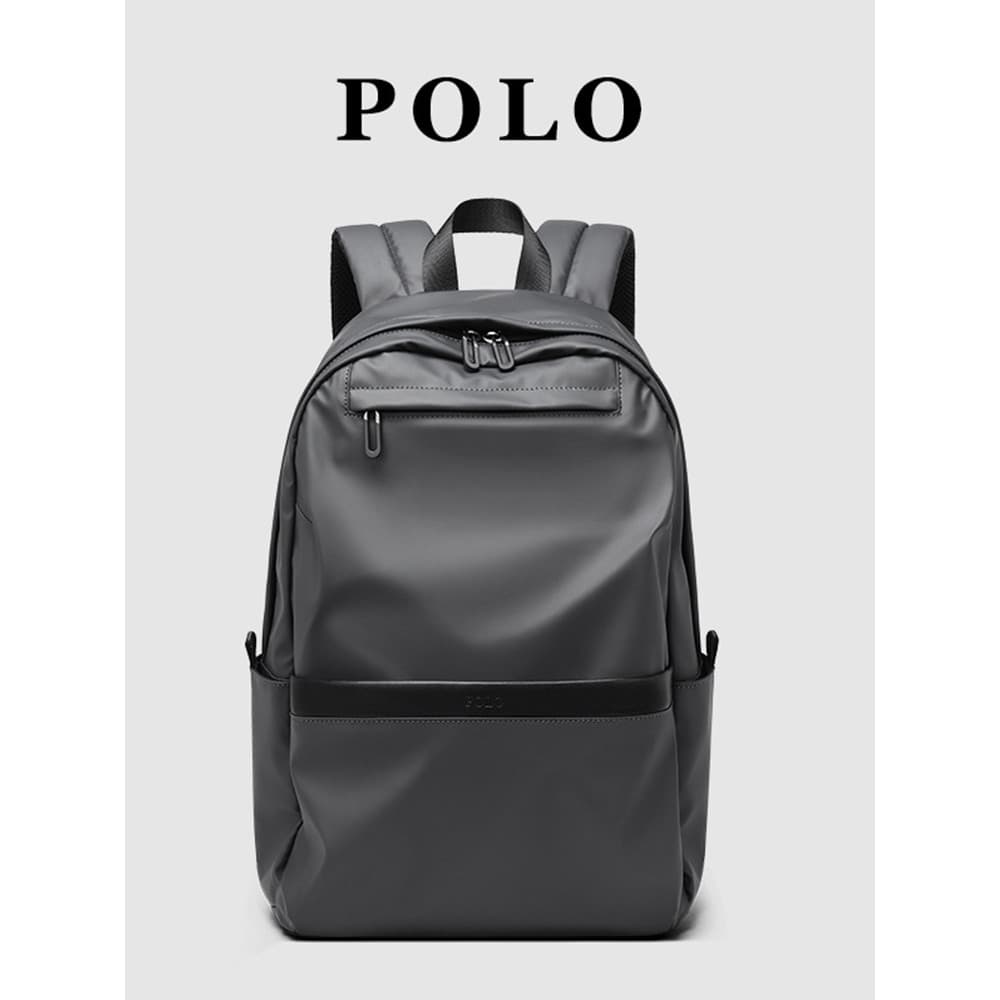 Mochila Polo masculina de grande capacidade, repelente de água, 52cm, bolsa para computador, bolsa escolar para estudant