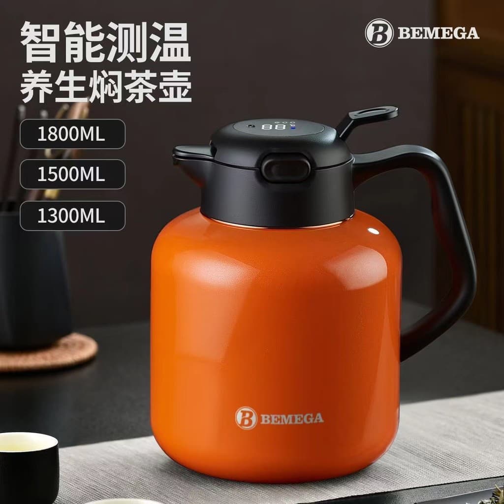 Bule de guisado Bemega britânico doméstico, bule de chá branco antigo, separação de água, grande capacidade, pote de iso