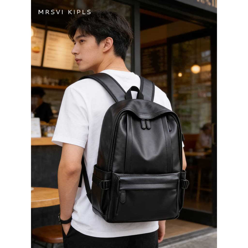 2026 novo estilo mochila de negócios viagem de negócios masculino casual textura computador mochila grande capacidade ca