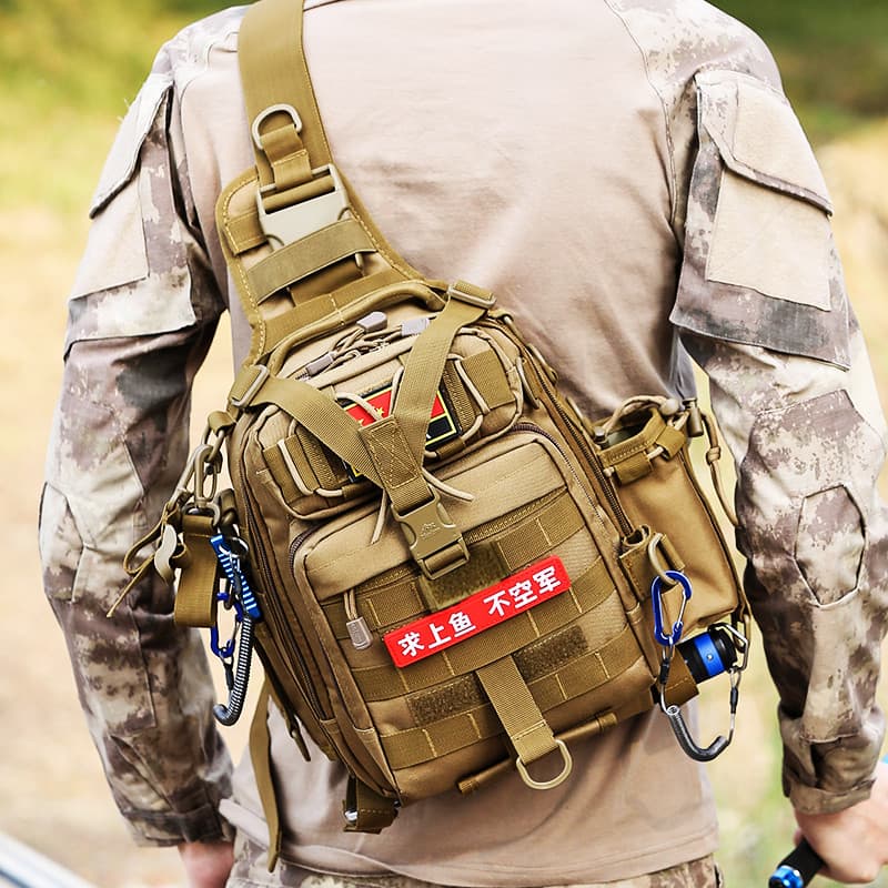 Novo estilo saco do mensageiro masculino multifuncional isca saco de ombro multifuncional pesca motocicleta equitação mo