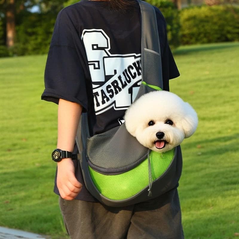 Saco de cachorro passeio portátil pequeno cão gato mensageiro peito volta Halter tamanho grande Teddy Bichon Pet respirá