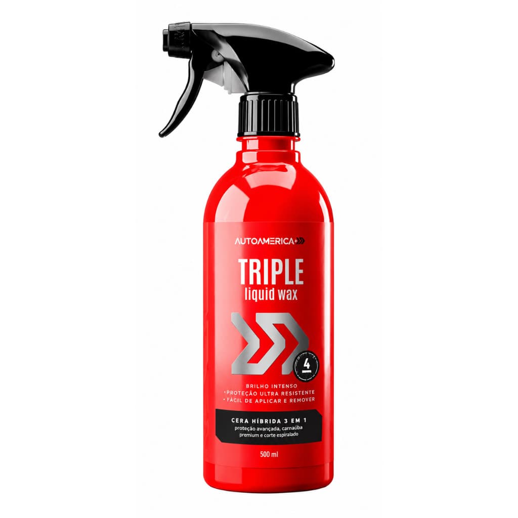 Triple Wax 3 em 1 Líquida Spray 500ml Autoamerica
