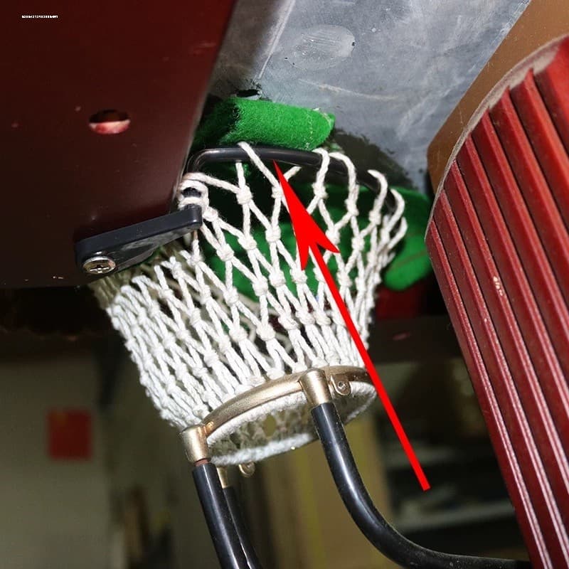 Pequena mesa de bilhar ângulo de ferro couro boca malha saco Net bolso pista Slide tipo comum bola mesa canto acessórios