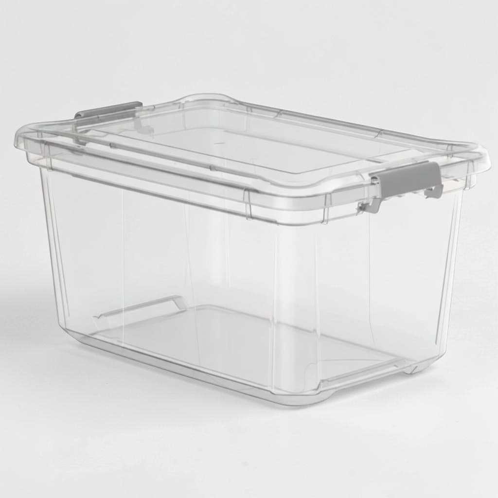 Caixa Organizadora 50L Com Tampa Grande Multiuso Para Roupas Brinquedos Ferramentas Organização