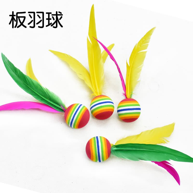 Bola de três penas para badminton, críquete, badminton branco, alta elasticidade, cabeça grande, críquete, badminton, 10
