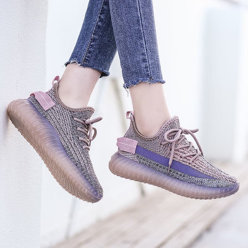 2026 novo estilo sapatos de coco versão coreana sapatos femininos na moda Casual esportes tênis primavera verão respiráv