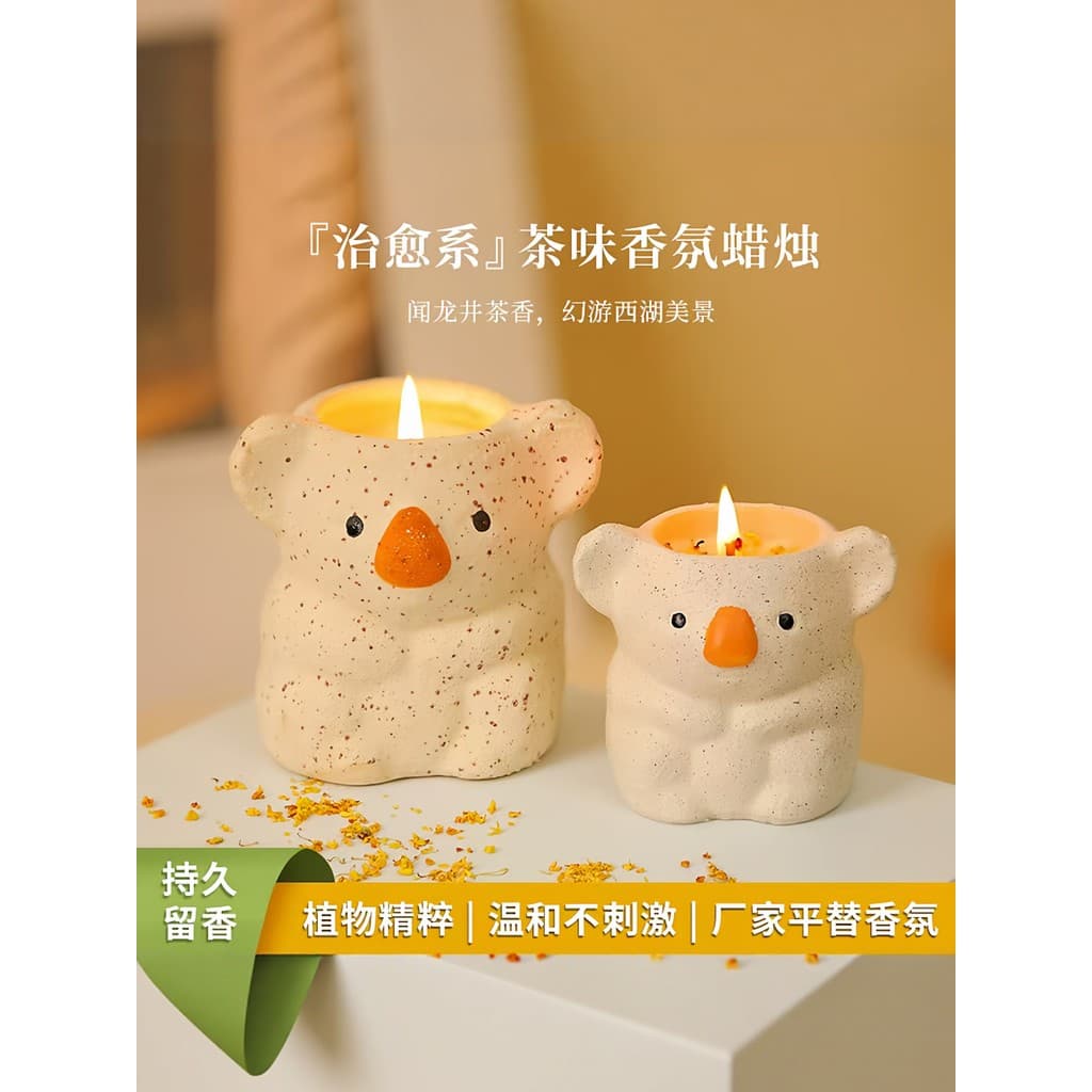 Velas perfumadas unidade doméstica interior Premium quarto fragrância ajuda a dormir amor coala feminino presente de ani