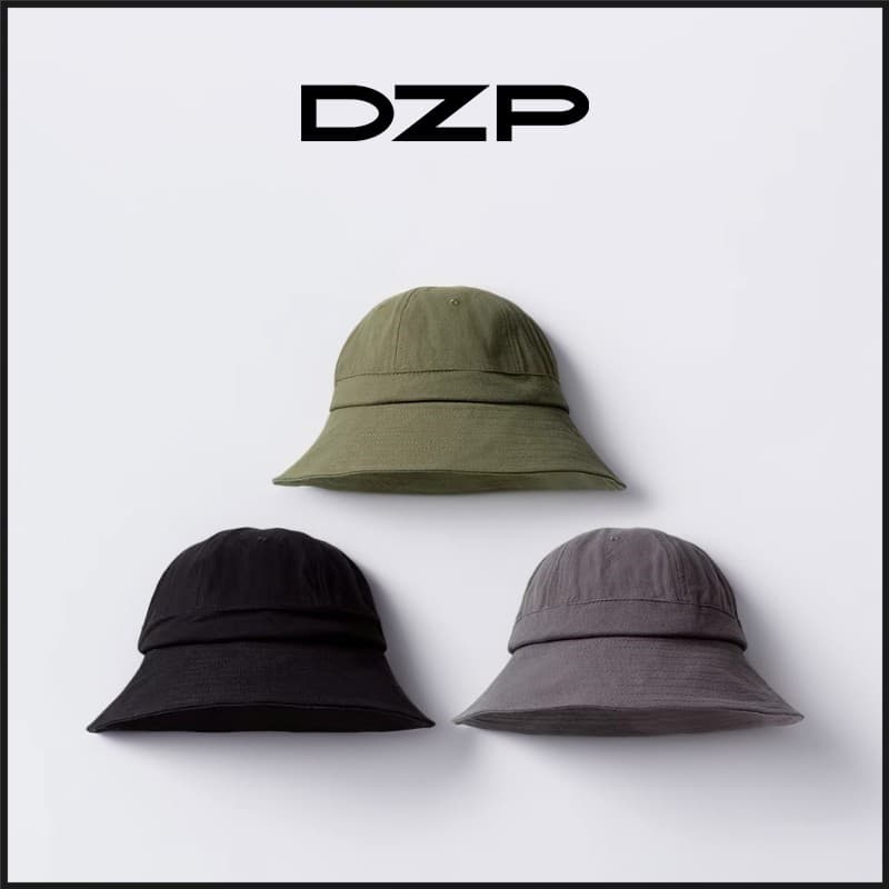 DZP All-Match Versão Coreana Chapéu Balde Verde Exército Chapéu de Sol à beira-mar Protetor Solar Chapéu de Férias Chapé