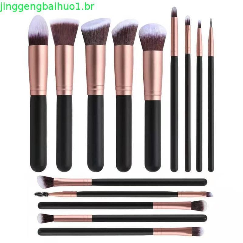Kit conjunto de pincel de maquiagem Profissional 18 Unid.