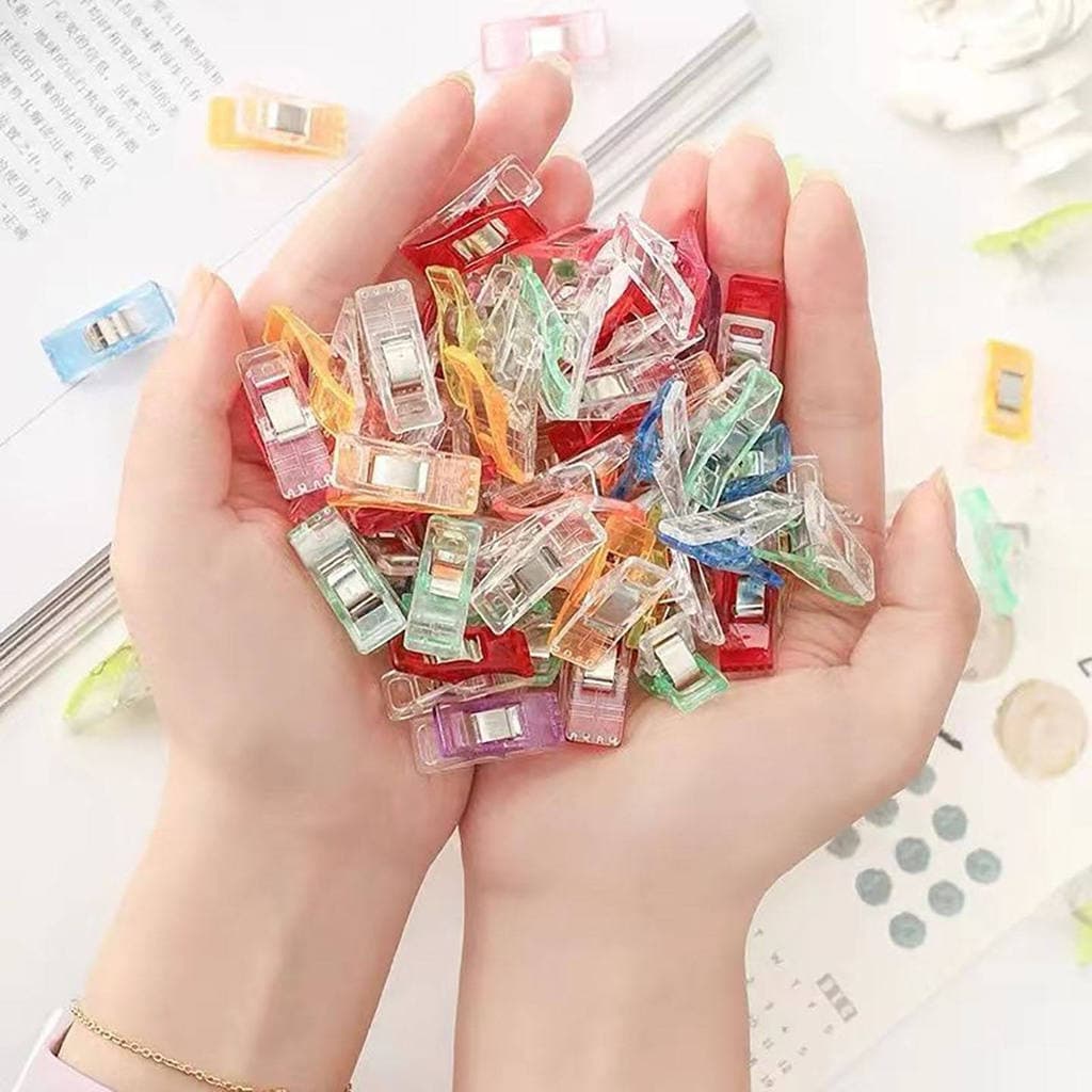 Costura bainha pequeno clipe bonito colorido bordado posicionamento roupas clipe Mini escritório multifuncional artesana