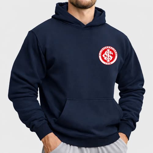 Moletom De Frio Casaco Time Canguru Internacional Sul Bt965