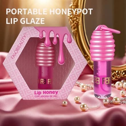 Gloss Glos de MORANGO Cor de MORANGO Doce com Brilho Hidratante