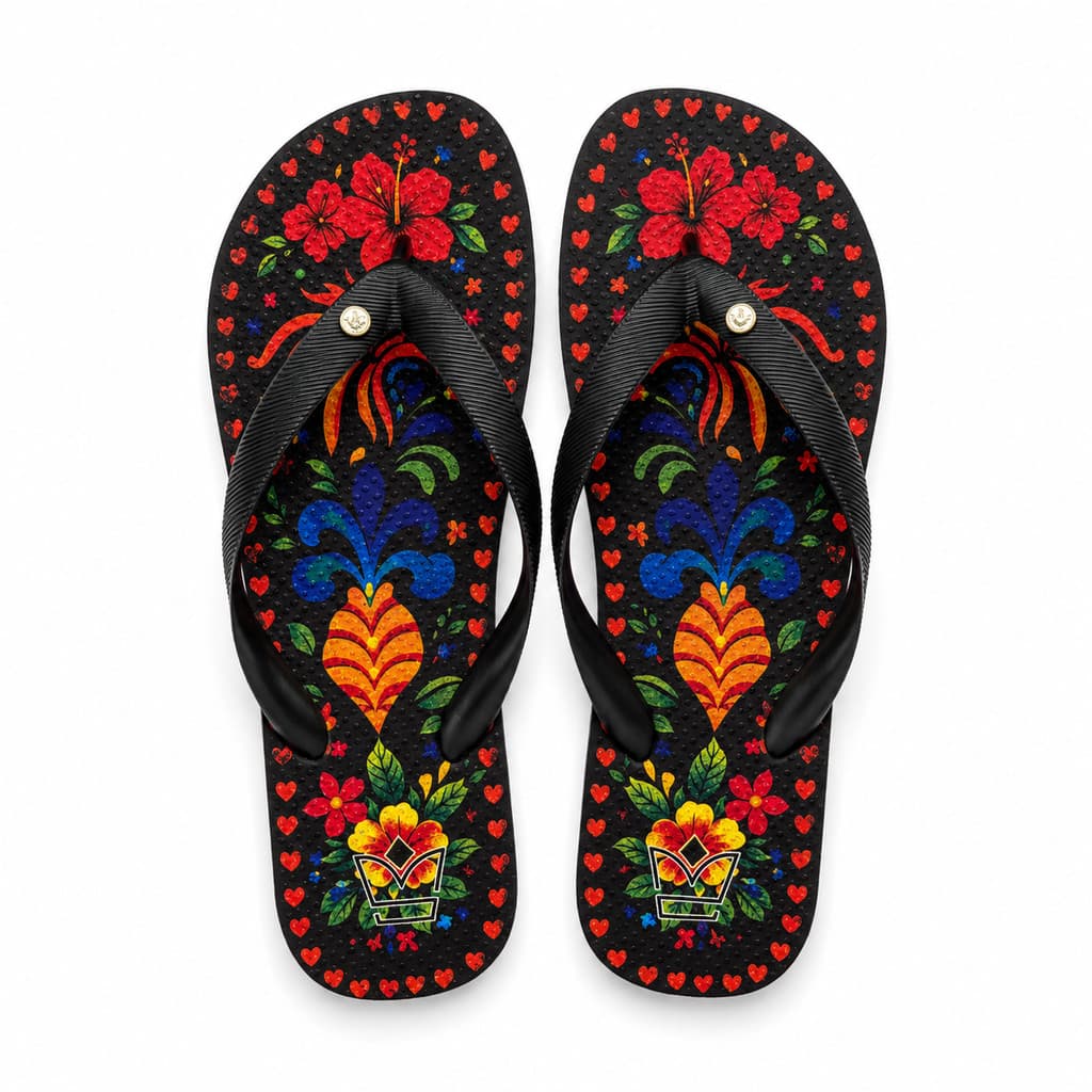 Chinelo Feminino Antiderrapante Moderno Confortável Casual Estampado