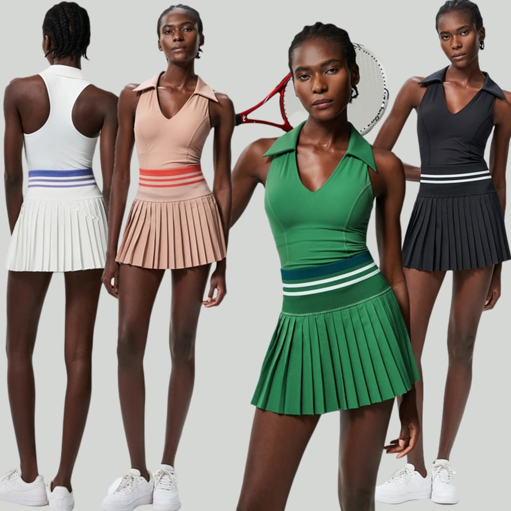 Terno esportivo de tênis feminino saia de tênis roupas de secagem rápida Yoga correndo colete de Fitness superior saia c
