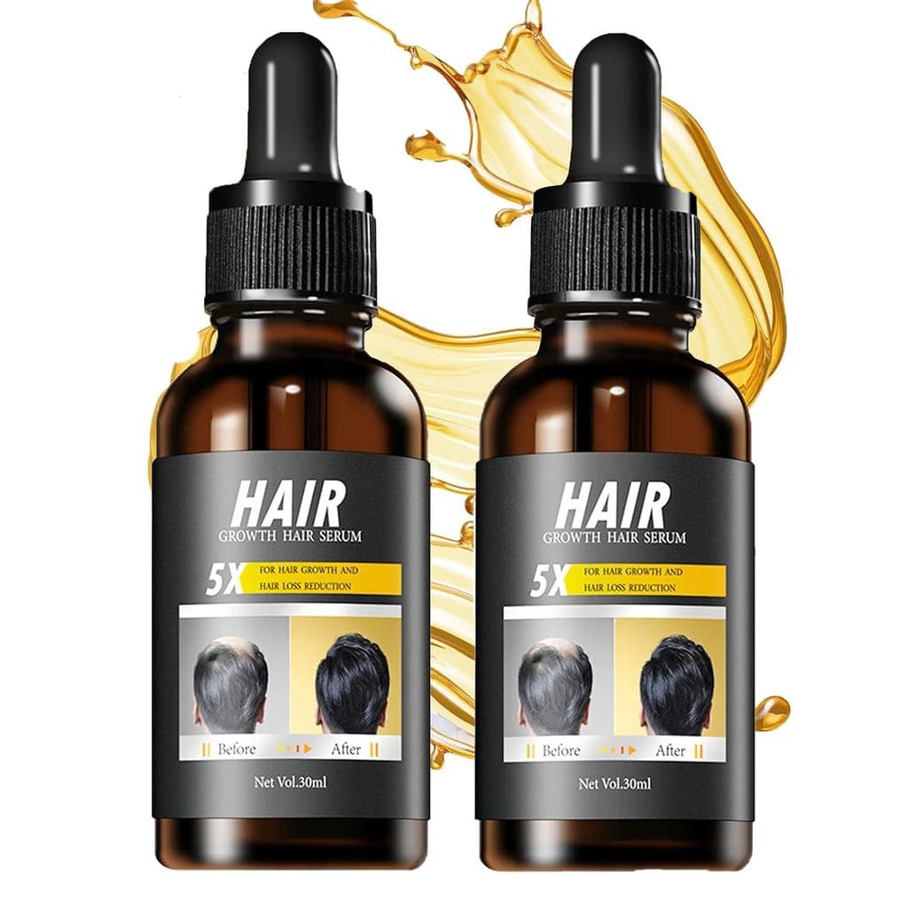 2 Frascos de Óleo para Crescimento Capilar, Óleos Naturais para Cabelo com Mel e Extrato de Rícino, Óleo para Cresciment