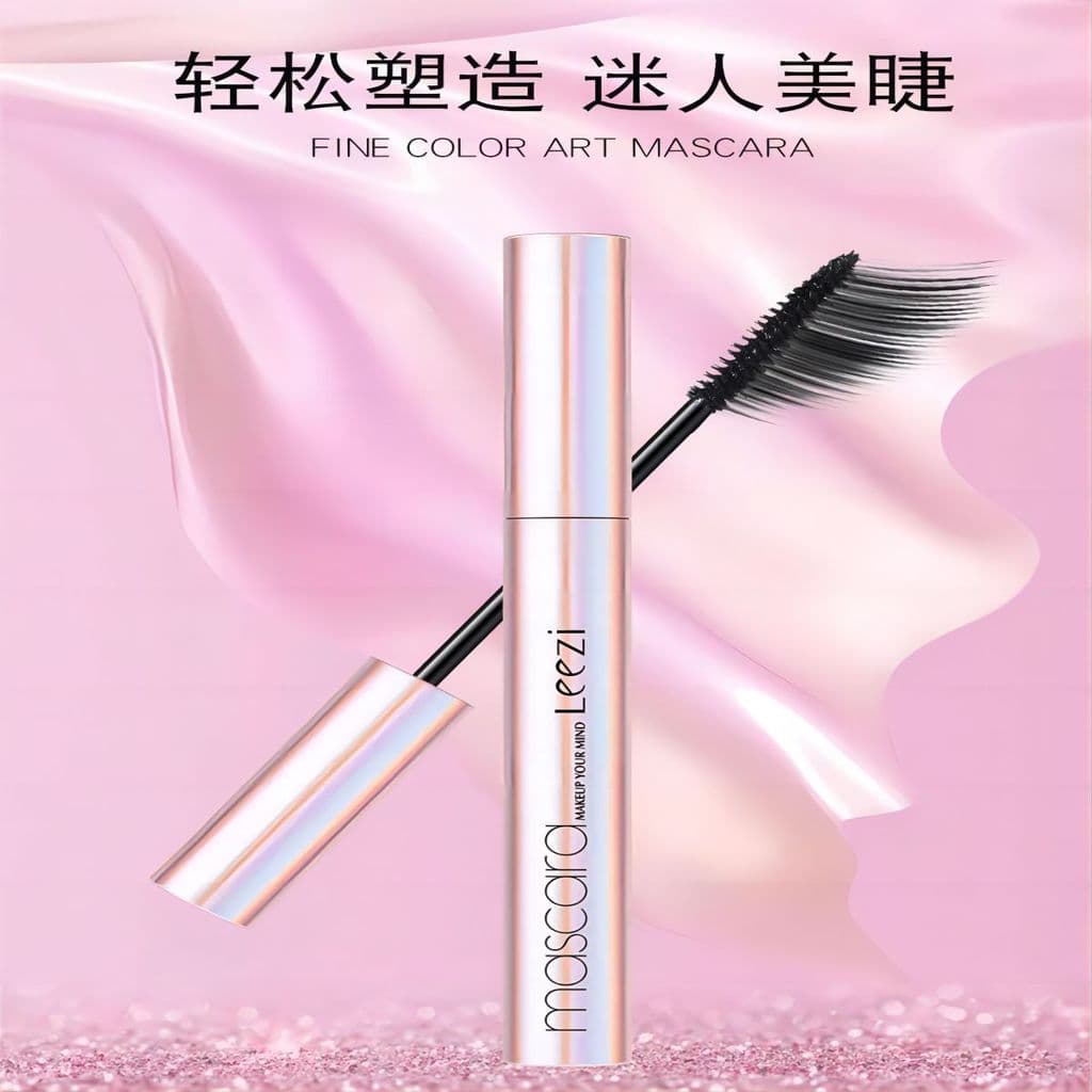 Li Jiaqi recomenda rímel preto à prova d'água, ondulação longa, feminino, sem manchas, Base de cabeça de escova fina de