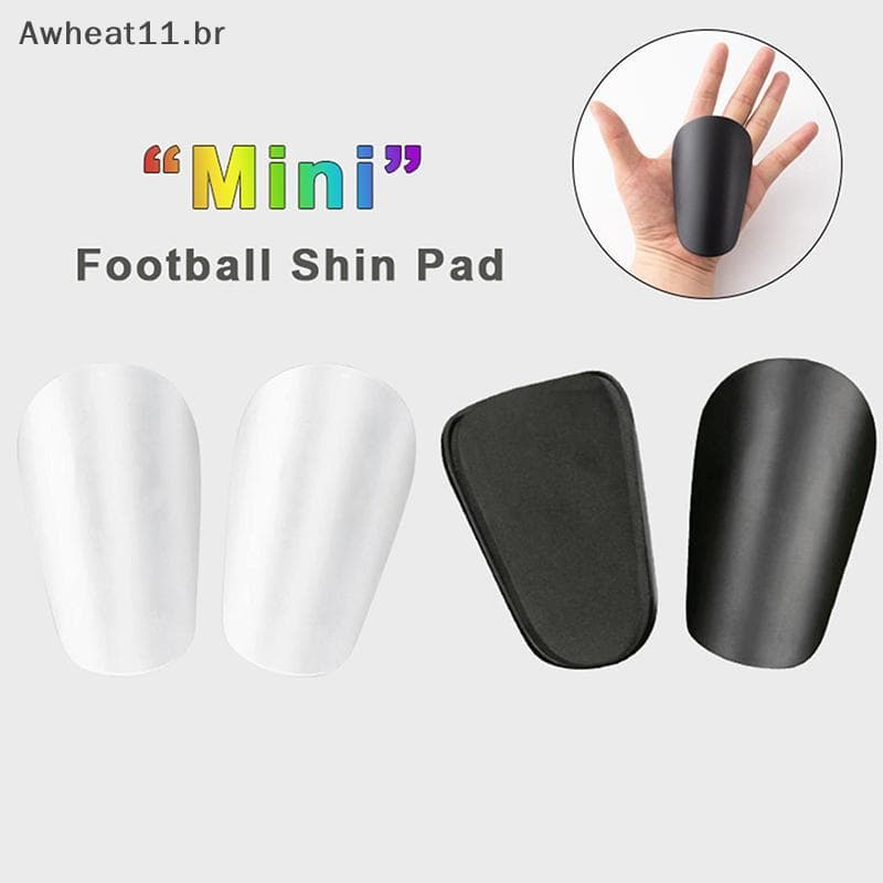 Awheat11 1 Par Mini Caneleiras De Futebol Resistente Ao Desgaste Protetor De Perna Absorvente Leve Portátil Placa De Has