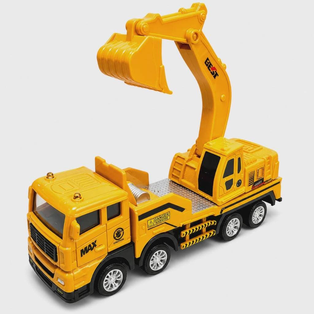 Miniatura Brinquedo Caminhão Bitruck Truck Obras Pá Concha