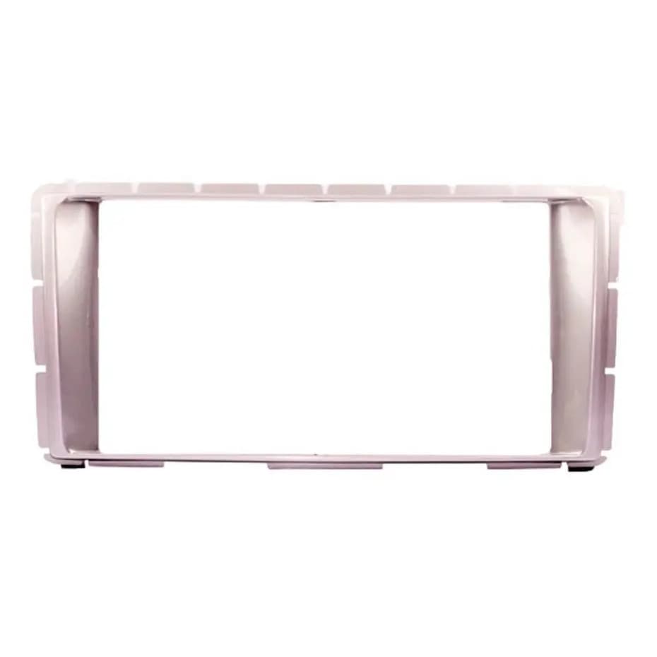 Moldura Painel Hilux Srv 2 Din Mp5 De 2012 A 2016 Cor Prata