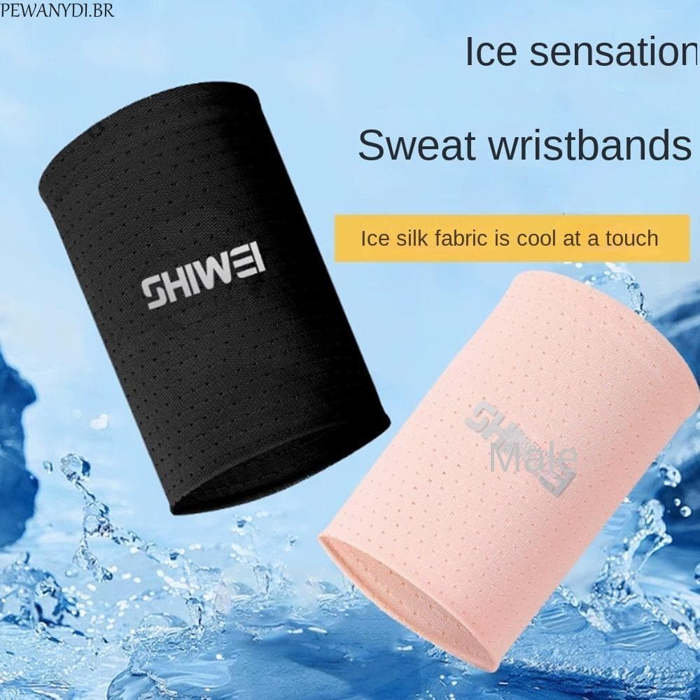 PEWANYDI 1 Par De Pulseiras Esportivas , Pulseira De Badminton Anti-Entorse E Absorvente De Suor , Sensação De Frio