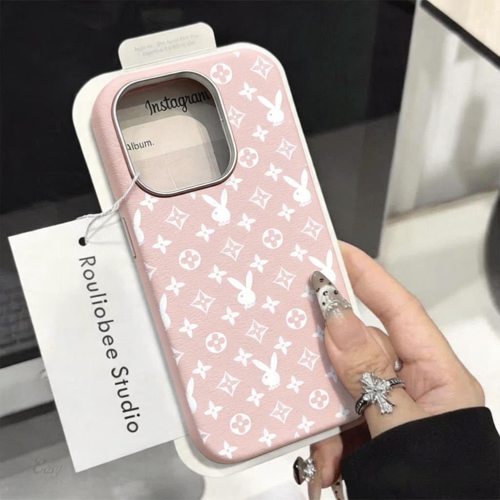Estilo Fofo Capa Capinha Para iPhone 14 17 Air 16 15 Plus 13 12 11 Pro Max Couro 2 em 1 Toque Premium Antirriscos