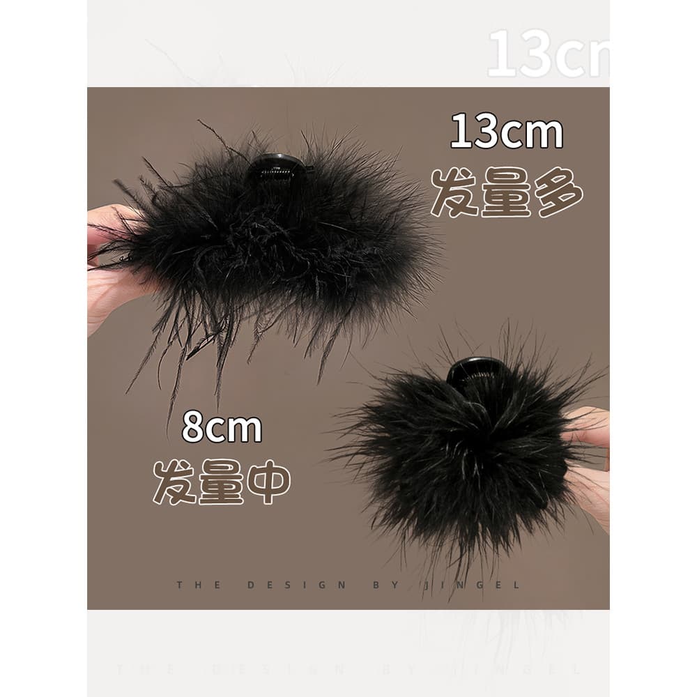 Grande pena Grab clip feminino High-End sentir 2026 novo estilo outono inverno grampo de cabelo volta cabeça clipe cocar