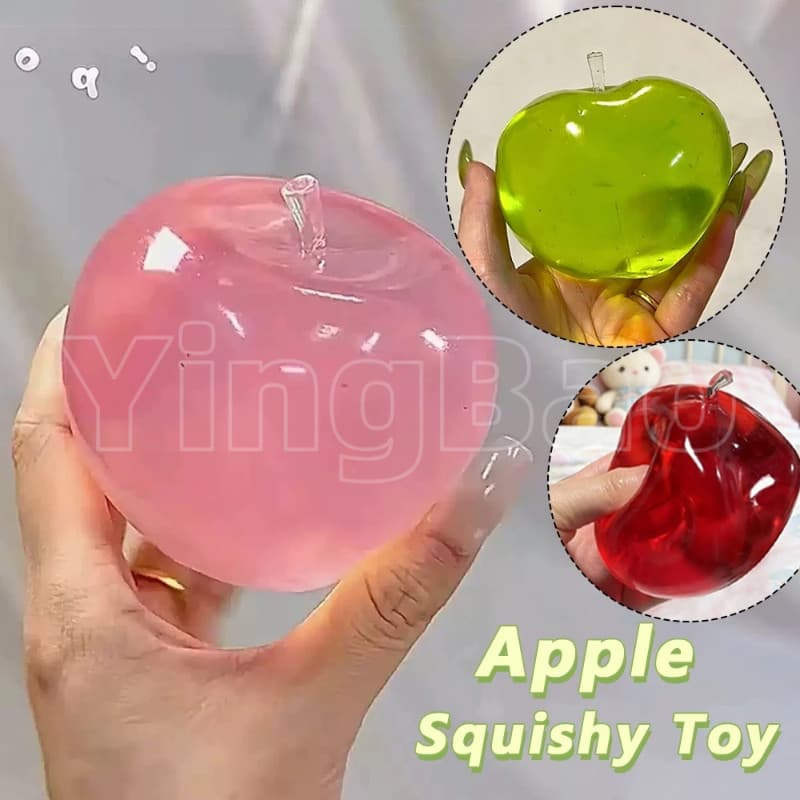 Apple Squishy Toy Soft Sensory Fidget Stress Relief Squeeze Para Presentes Relaxantes