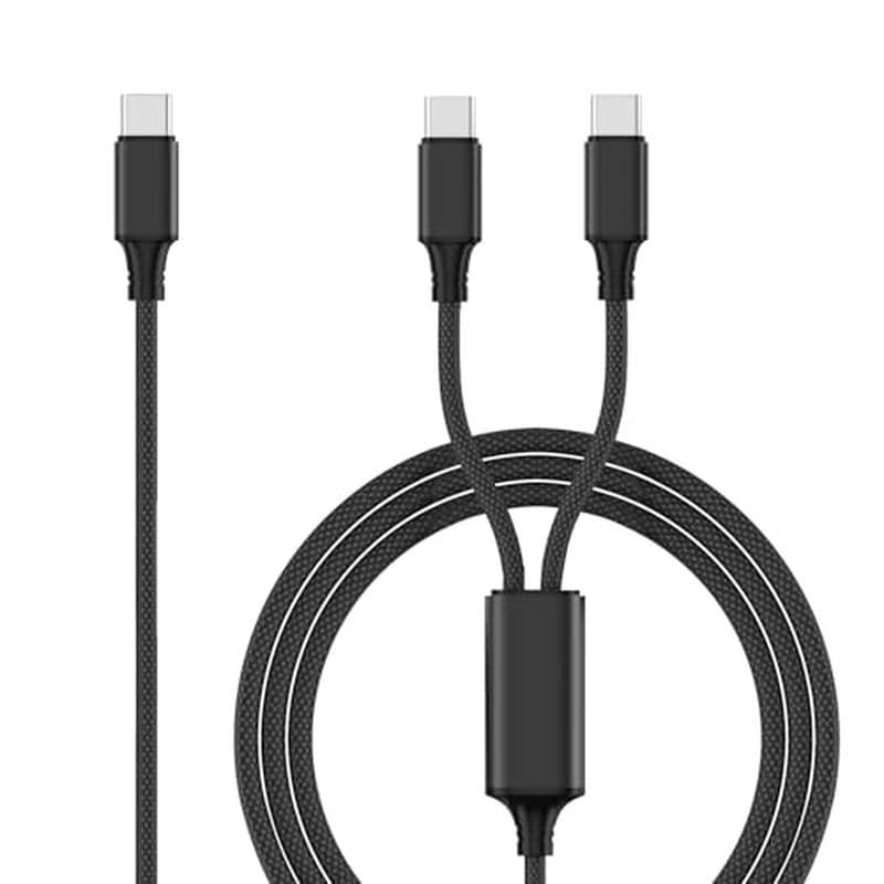 HNCSYaojia100W Max 2 Em 1 Cabo USB C Para , 3.3 Pés , Carregamento Rápido iPhone 16/16 Pro/15 Series , MacBook Air/, Sma