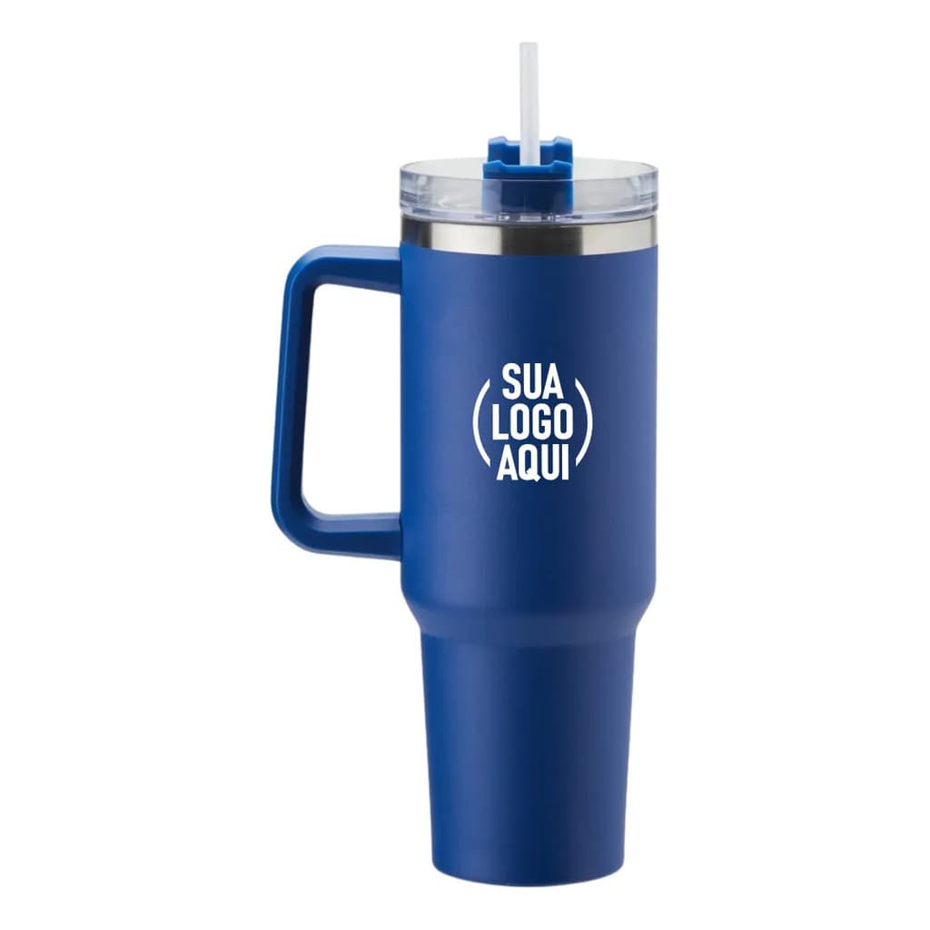 5 Copos Garrafa Térmica 1200ml Personalizada Com Logo Nome Frase & Time Garrafa de água Inox com Canudo E tampa